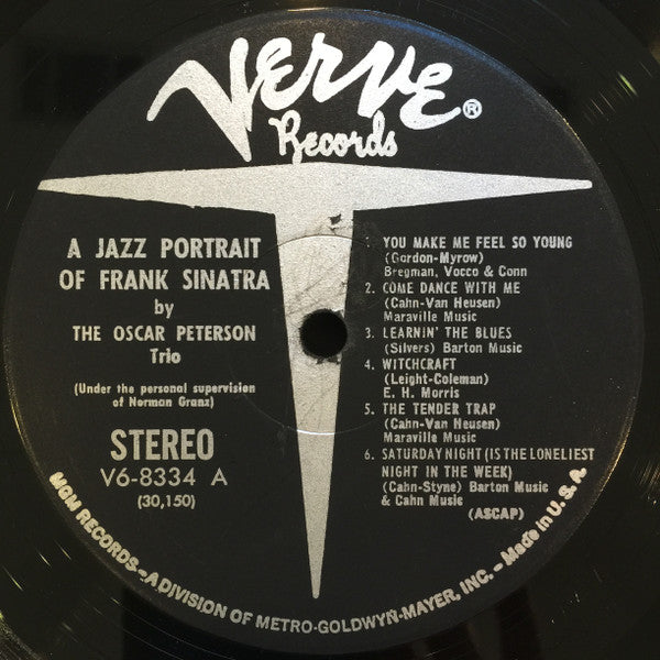The Oscar Peterson Trio - A Jazz Portrait Of Frank Sinatra (LP, Album)