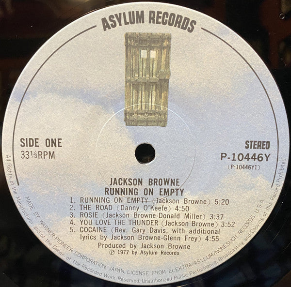 Jackson Browne - Running On Empty (LP, Album)