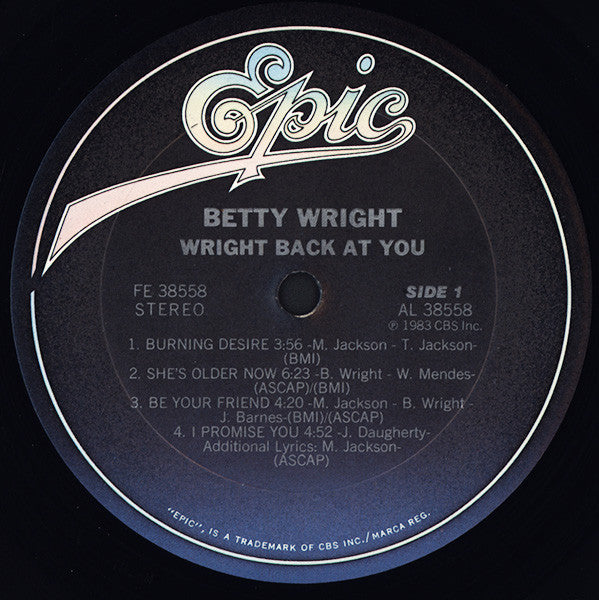 Betty Wright - Wright Back At You (LP, Album)