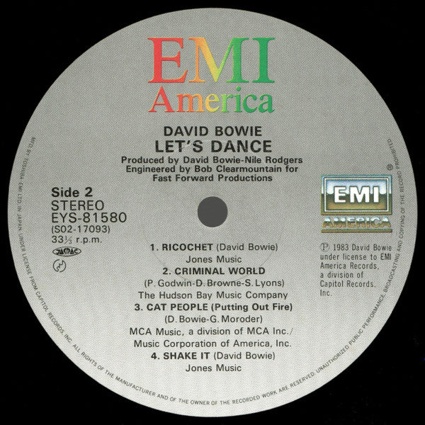 David Bowie = デビッド・ボウイー* - Let's Dance = レッツ・ダンス (LP, Album)