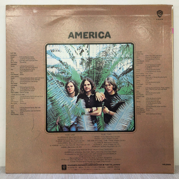 America (2) - America (LP, Album, RE)