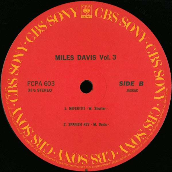 Miles Davis - Miles Davis Vol. 3 (LP, Comp, Club)