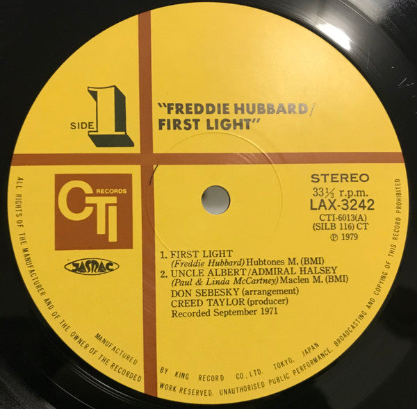 Freddie Hubbard - First Light (LP, Album, Ltd, RE)