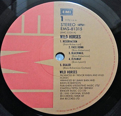 Wild Horses - The First Album (LP, Album)