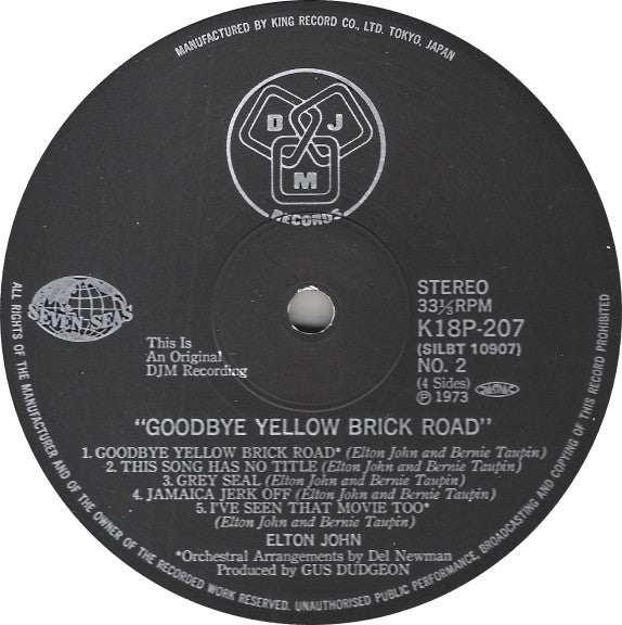 Elton John - Goodbye Yellow Brick Road (2xLP, Album, RE)