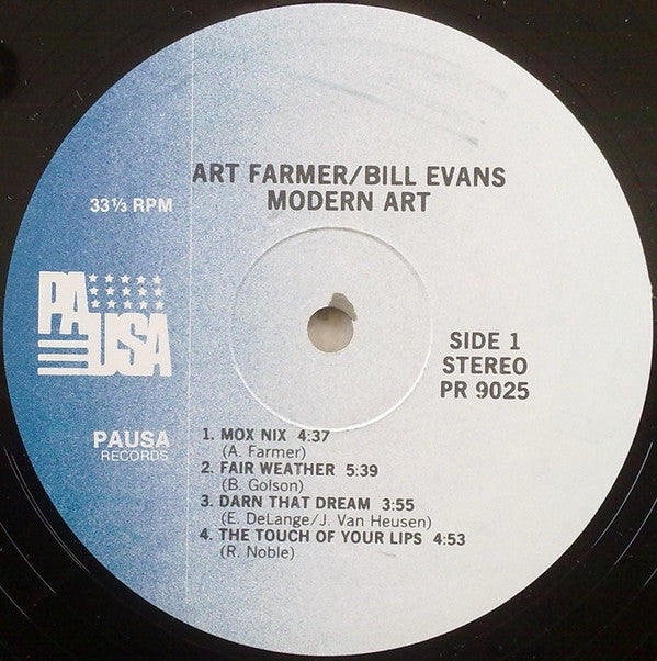 Art Farmer / Bill Evans - Modern Art (LP, Album, RE)