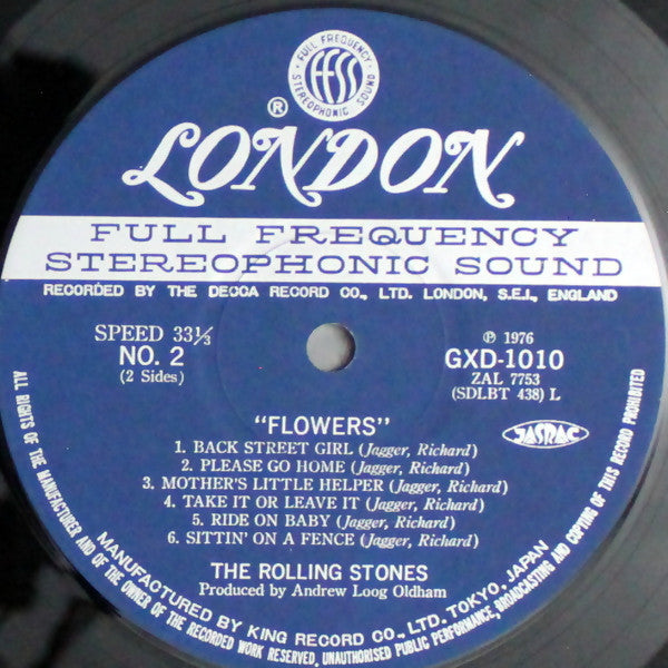 The Rolling Stones - Flowers (LP, Comp, RE)