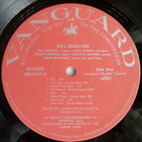 Bill English - Bill English (LP, Mono, RE)