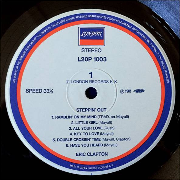 Eric Clapton - Steppin' Out(LP, Comp)