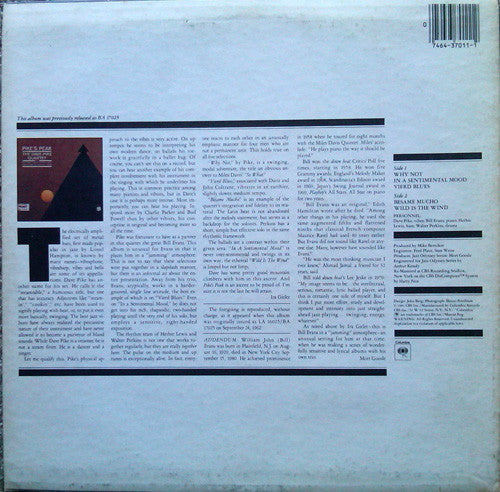 Dave Pike Quartet - Pike's Peak(LP, Album, RE, RM)