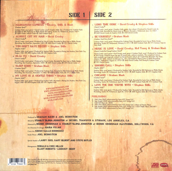 Crosby, Stills & Nash - Demos (LP, Album, 180)