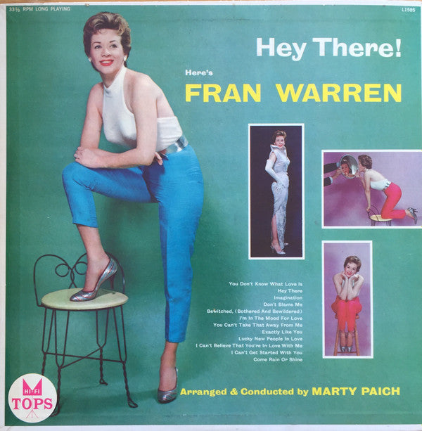 Fran Warren - Hey There!  Here's Fran Warren (LP, Album, Mono)