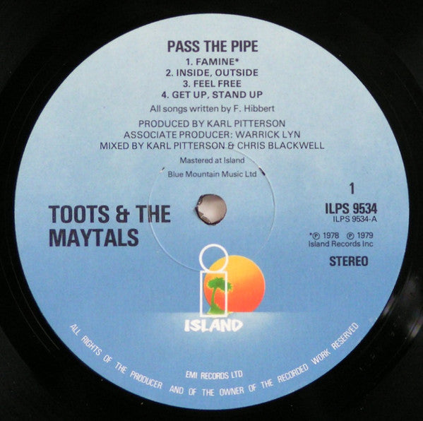 Toots & The Maytals - Pass The Pipe (LP, Album)