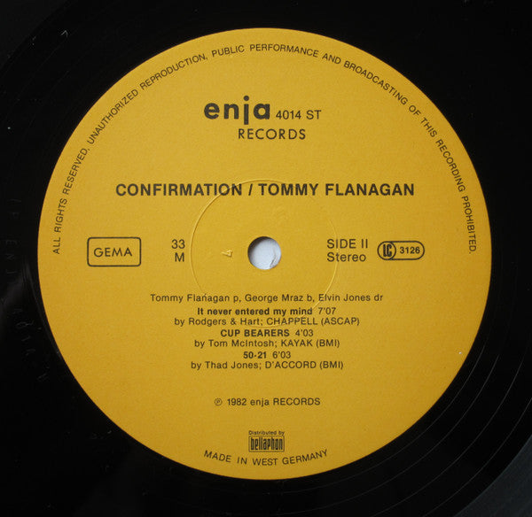 Tommy Flanagan - Confirmation (LP, Album)