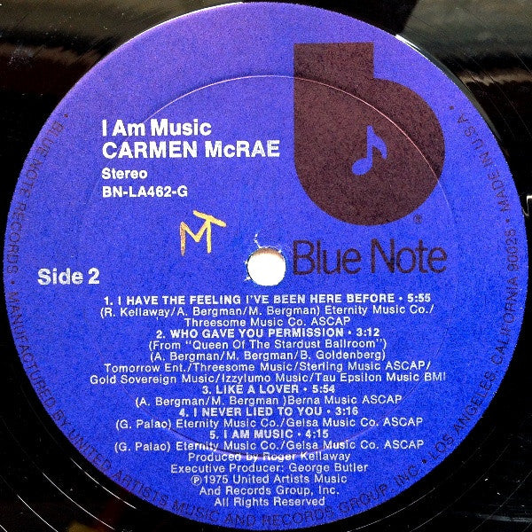 Carmen McRae - I Am Music (LP, Album)