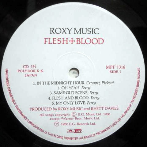 Roxy Music - Flesh + Blood (LP, Album)