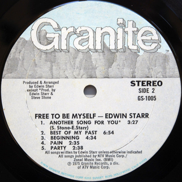 Edwin Starr - Free To Be Myself (LP, Album)