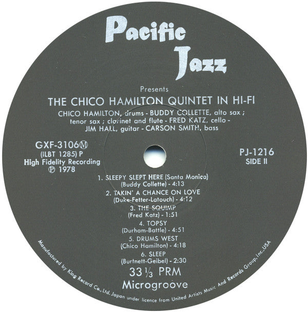 The Chico Hamilton Quintet - Chico Hamilton Quintet In Hi-Fi(LP, Al...