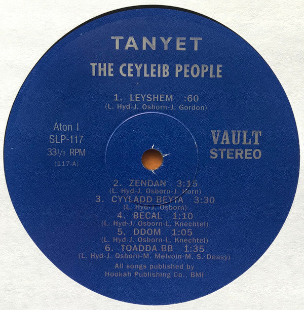 The Ceyleib People - Tanyet (LP, Album, RE)