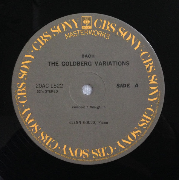 Bach*, Glenn Gould - The Goldberg Variations (LP, RE)