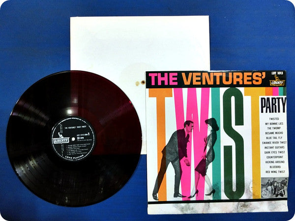 The Ventures - Twist Party (LP, Album, Mono, Red)