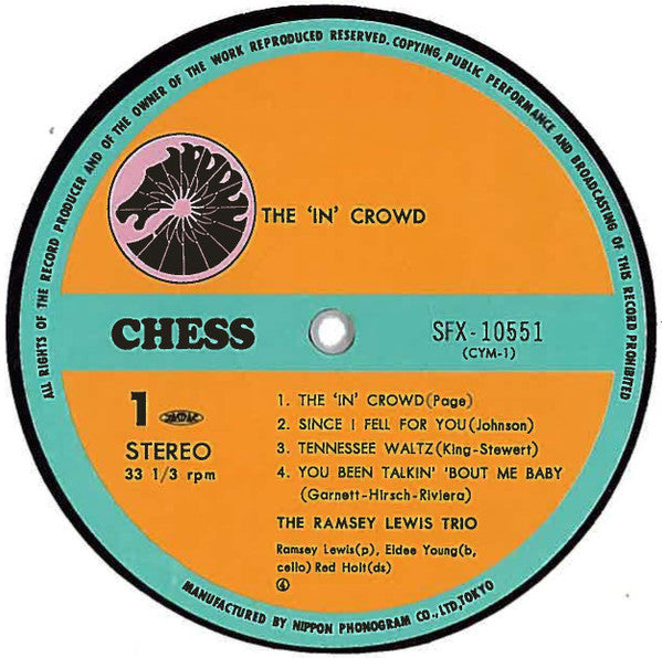 The Ramsey Lewis Trio - The In Crowd (LP, Album, RE)