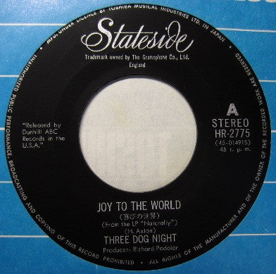Three Dog Night - Joy To The World / I Can Hear You Calling(7", Sin...