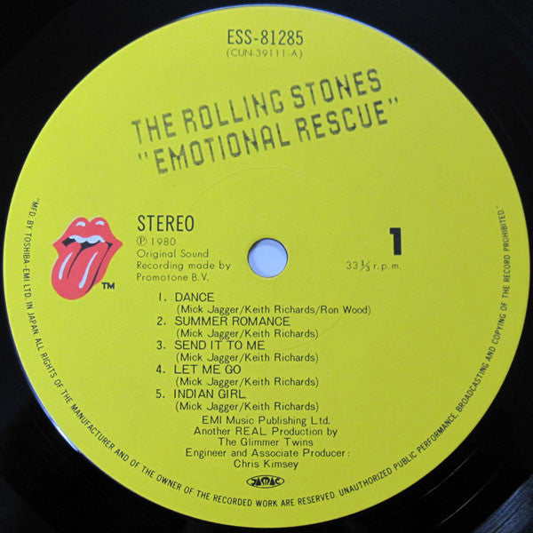 The Rolling Stones - Emotional Rescue (LP, Album)