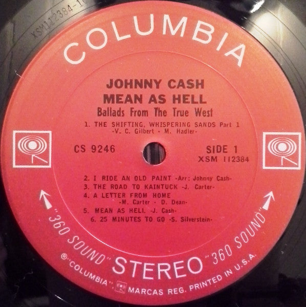 Johnny Cash - Mean As Hell! - Ballads From The True West(LP, Album,...