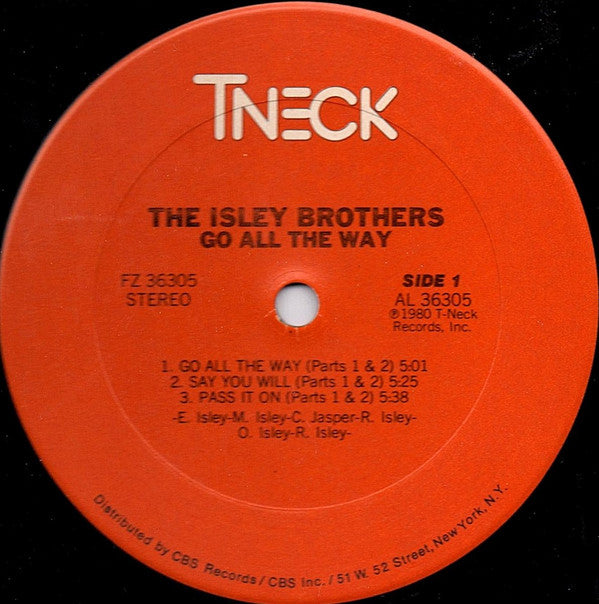 The Isley Brothers - Go All The Way (LP, Album, San)