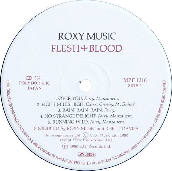 Roxy Music - Flesh + Blood (LP, Album)