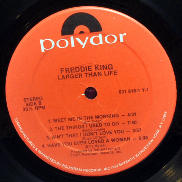 Freddie King - Larger Than Life (LP, Album, RE)