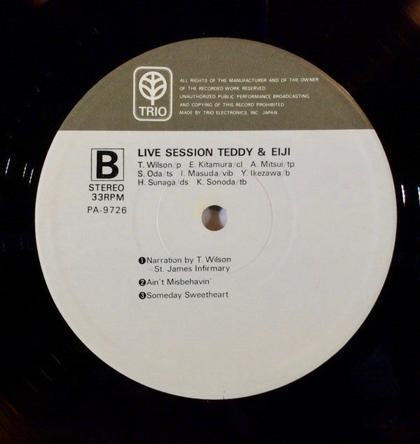 Teddy* & Eiji* - Live Session (LP, Album, Ltd, RE)