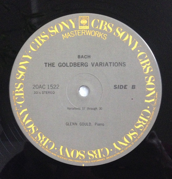 Bach*, Glenn Gould - The Goldberg Variations (LP, RE)
