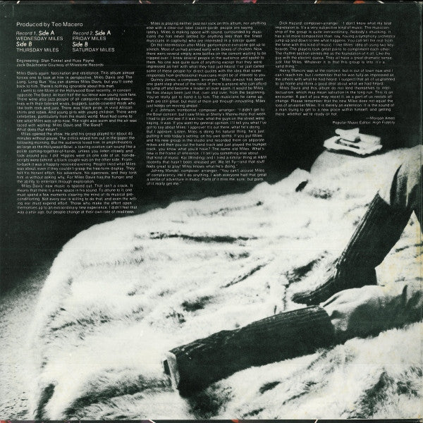 Miles Davis - Miles Davis At Fillmore (2xLP, Album, Gat)