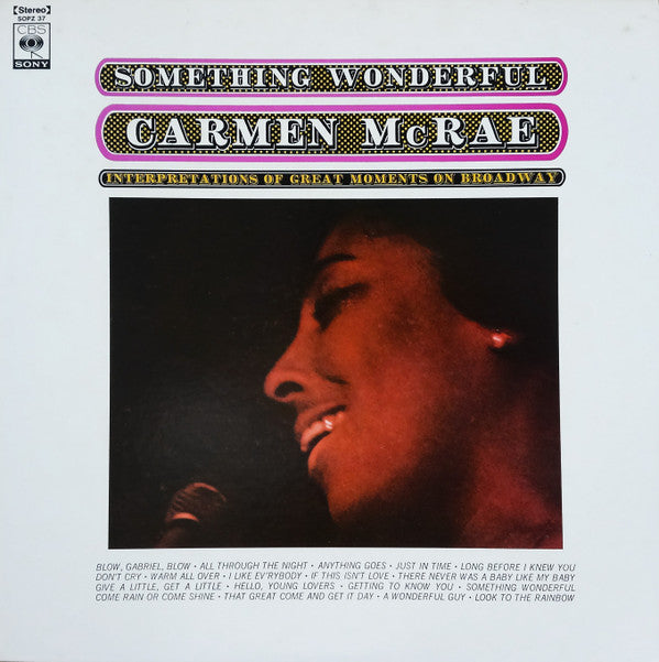 Carmen McRae - Something Wonderful (LP, Album)