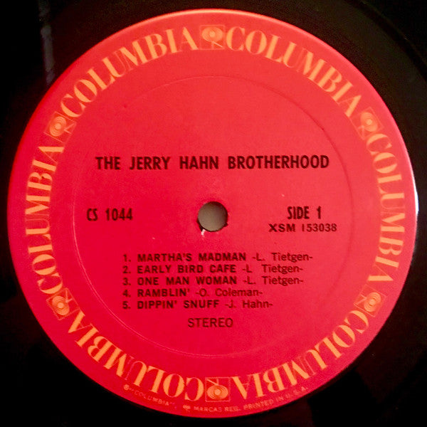 The Jerry Hahn Brotherhood - The Jerry Hahn Brotherhood(LP, Album, RP)