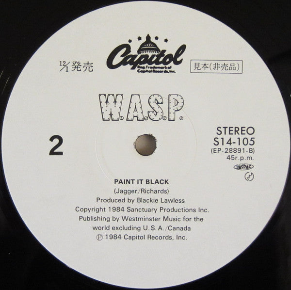 W.A.S.P. - L.O.V.E. Machine (12"", Single, Promo)