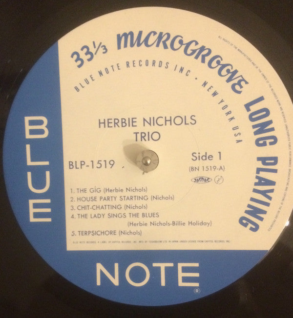 Herbie Nichols Trio - Herbie Nichols Trio (LP, Album, Mono, RE)