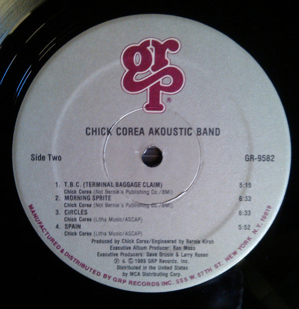Chick Corea Akoustic Band - Chick Corea Akoustic Band (LP, Album)