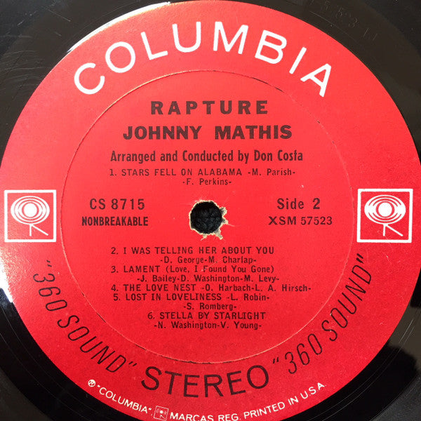 Johnny Mathis - Rapture (LP, Album)