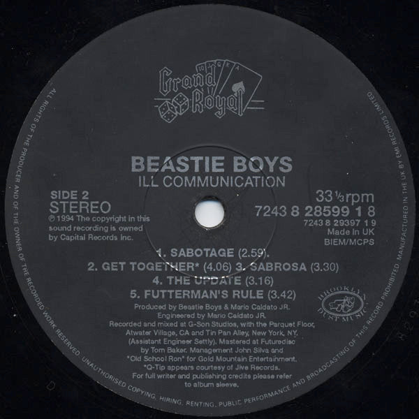 Beastie Boys - Ill Communication (2xLP, Album, Gat)