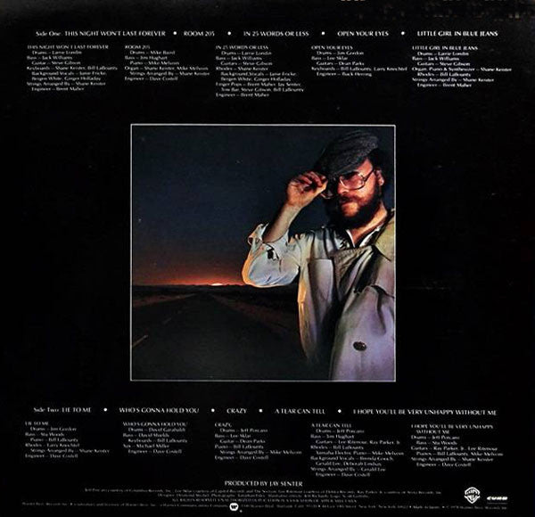 Bill LaBounty - This Night Won't Last Forever (LP, Album, RE)