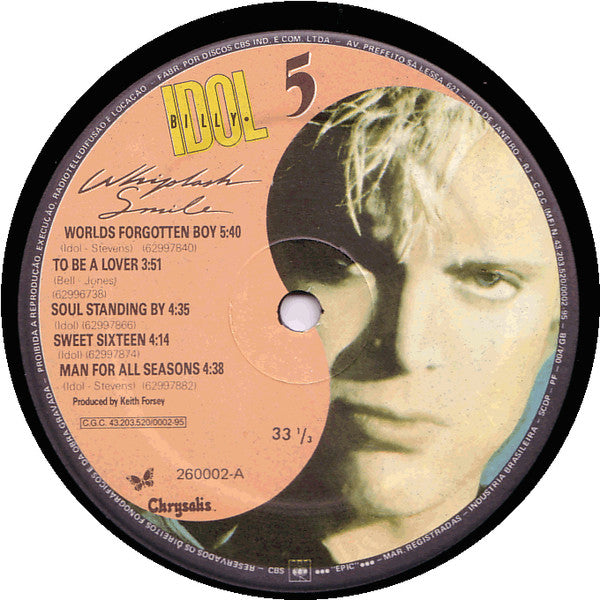 Billy Idol - Whiplash Smile (LP, Album)