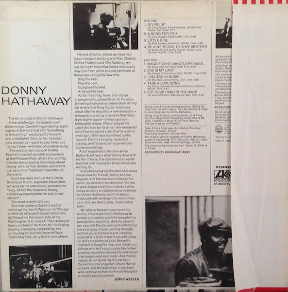 Donny Hathaway - Donny Hathaway (LP, Album)