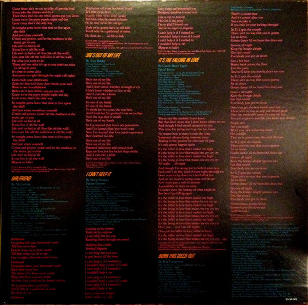 Michael Jackson - Off The Wall (LP, Album, Gat)