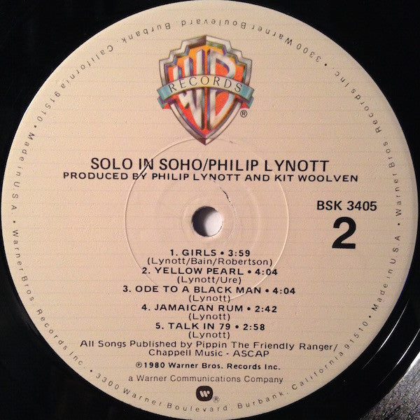Philip Lynott* - Solo In Soho (LP, Album, Los)