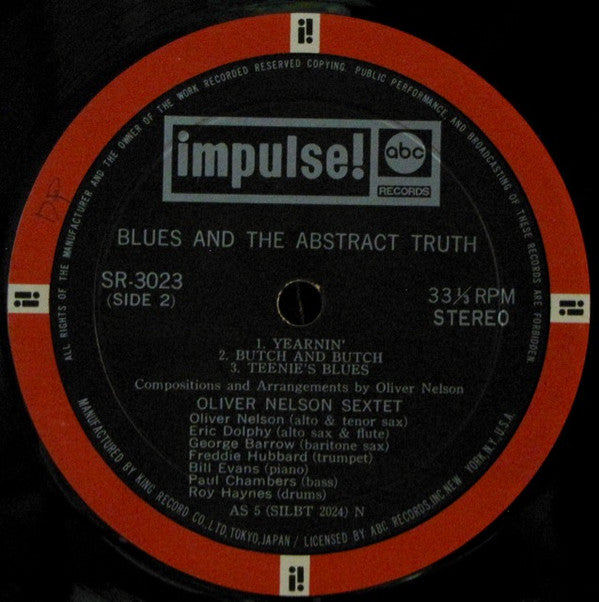 Bill Evans - The Blues And The Abstract Truth(LP, Album, RE)