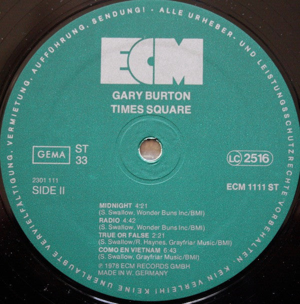 Gary Burton - Times Square (LP, Album)