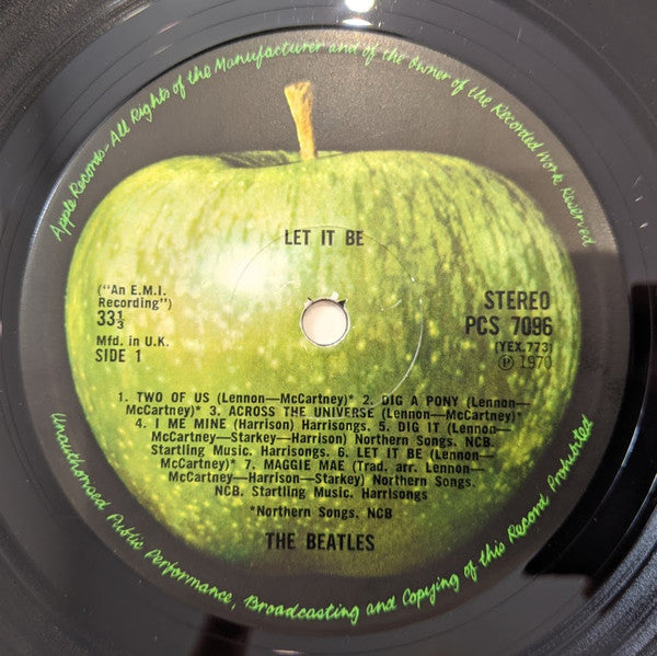 The Beatles - Let It Be (LP, Album, RP)